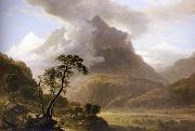 Asher Brown Durand Alpine View,Near Meyringen Spain oil painting artist